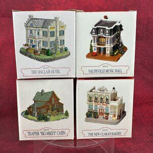 LIBERTY FALLS AMERICANA COLLECTION LOT of 4 MINIATURE BUILDINGS w/BOXES